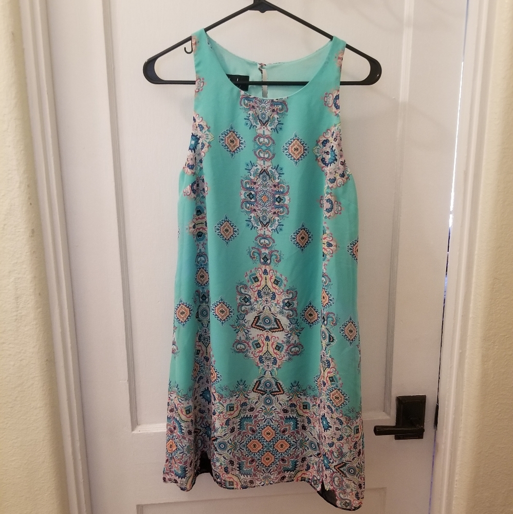Turquoise Tank Top Dress